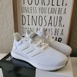 Adidas, Little Kids size 12, white